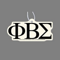 Paper Air Freshener W/ Tab - Greek Letters: Phi Beta Sigma